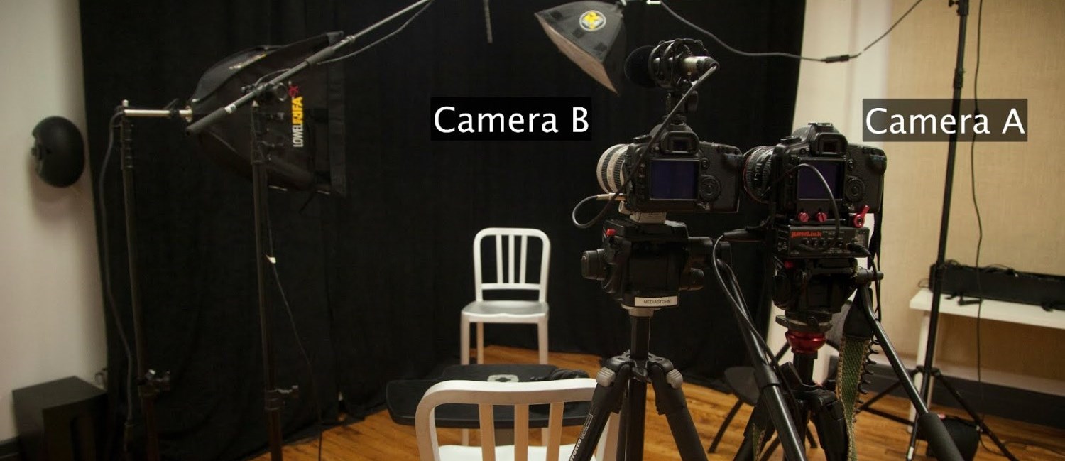 Media Equipment set up for an Interview