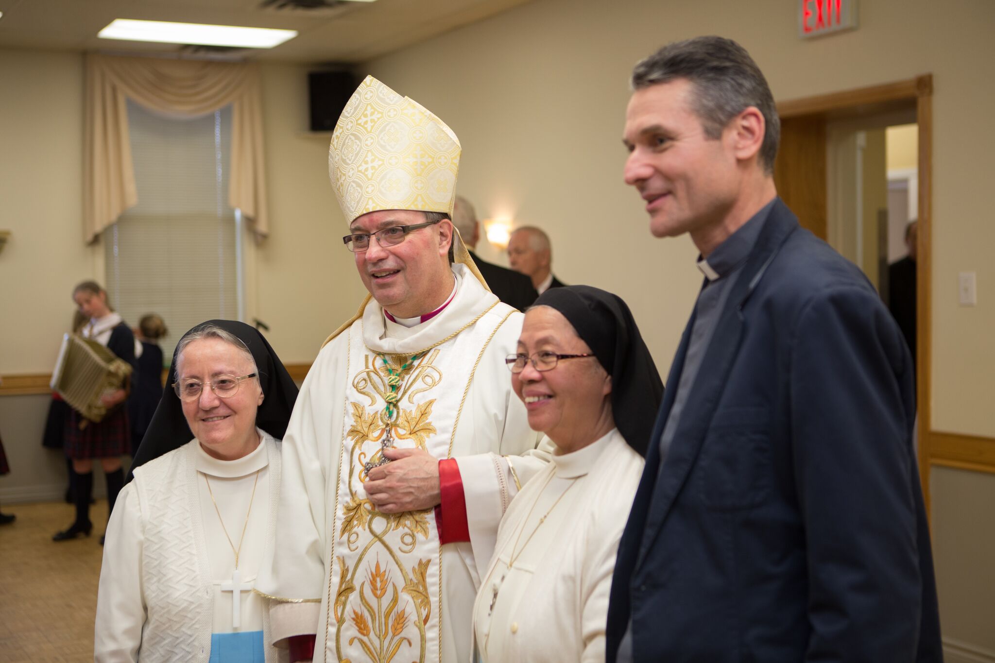 Daughters of St. Mary of Leuca with His Excellenccy