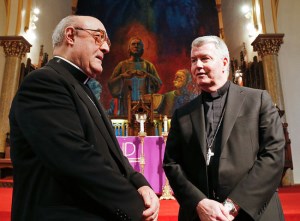 Bishop McGrattan with Bishop DeAngelis