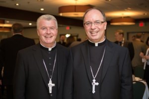 Bishop McGrattan with Bishop Miehm