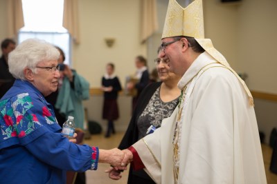 Sisters of the Congregation of St. Joseph talking with His Excellency
