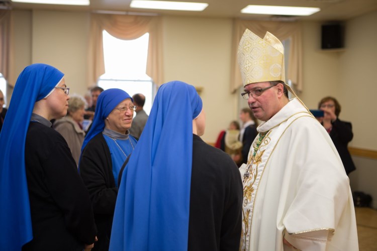 SSVM Sisters talking with His Excellency