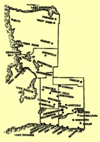 Map of the Diocese of Peterborough