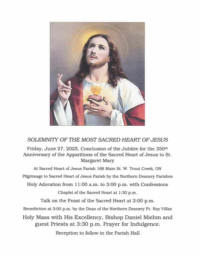 The Sacred Heart Novena at Trout Creek 