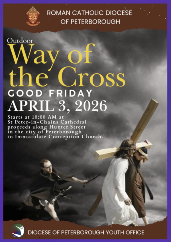 The Way of the Cross is happening on Friday April  3