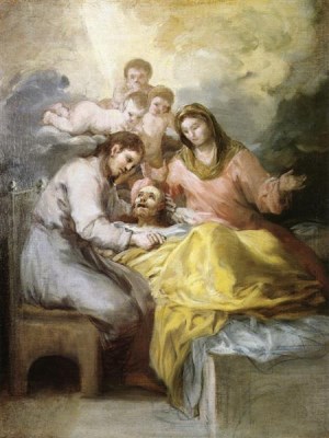 Goya's sketch for the Death of St. Joseph