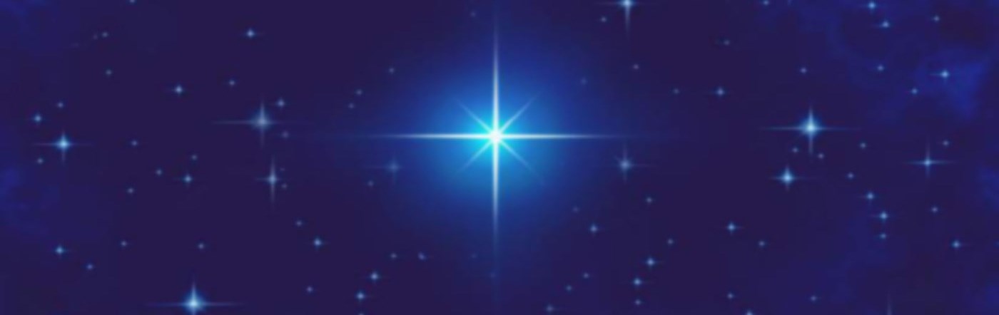 Christmas star over Bethlehem