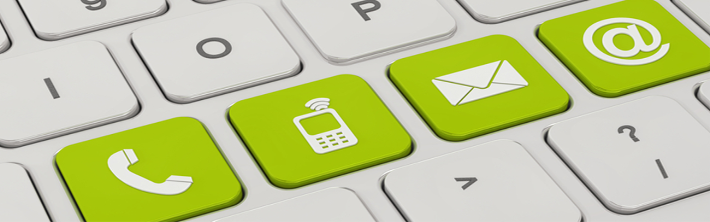 Keyboard with communication keys