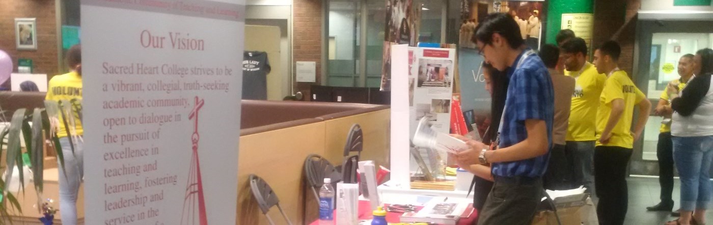 Sacred Heart College information booth