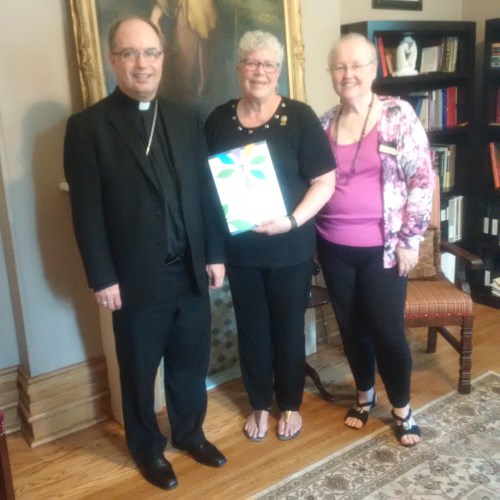 Bishop with CWL Members 