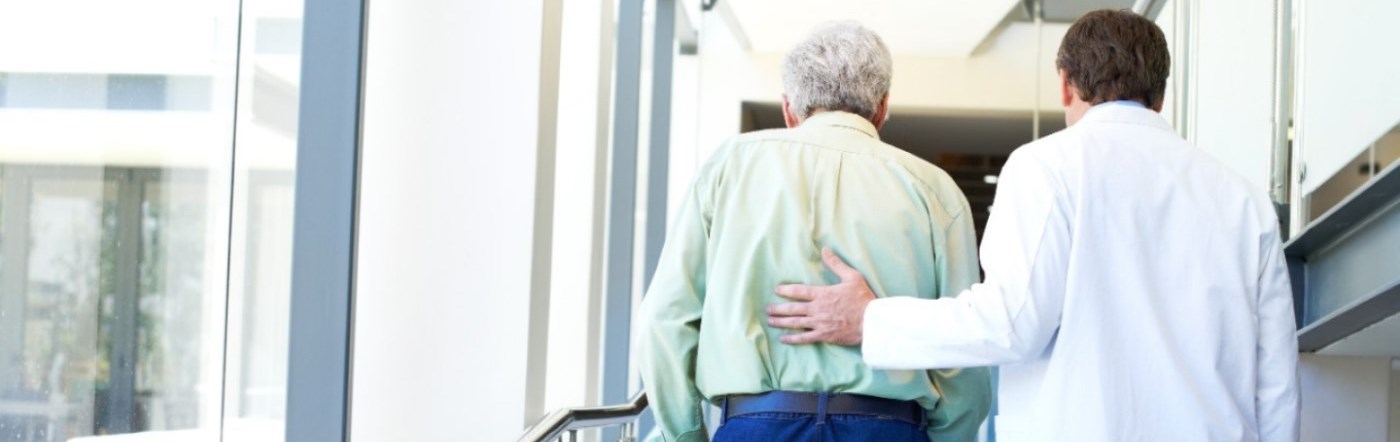 Doctor with patient in a hospital
