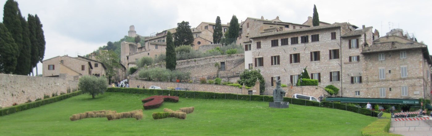 View of the Church at Assisi in Italy