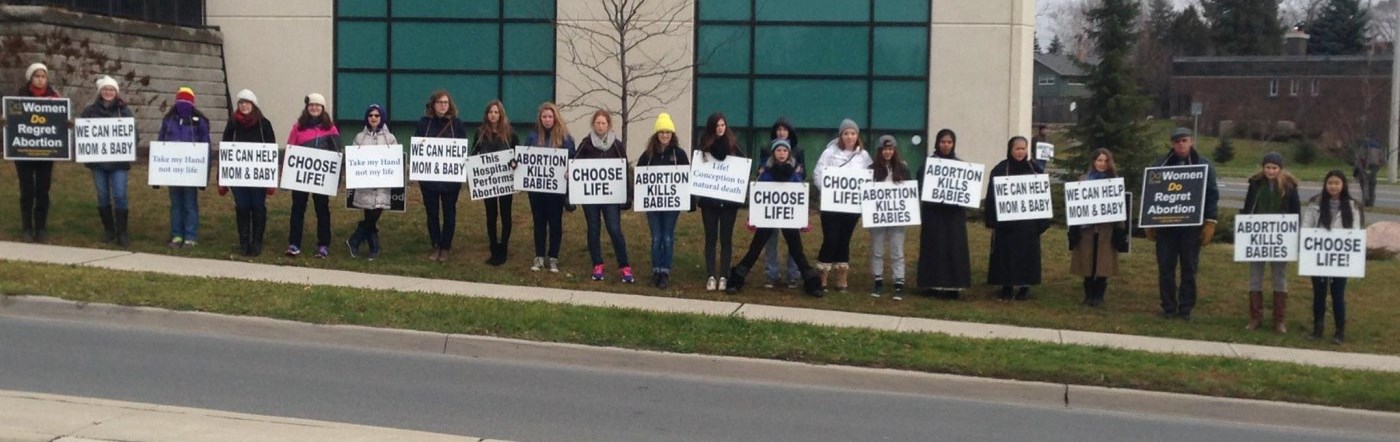 ProLife Witness at Peterborough Regional Health Centre