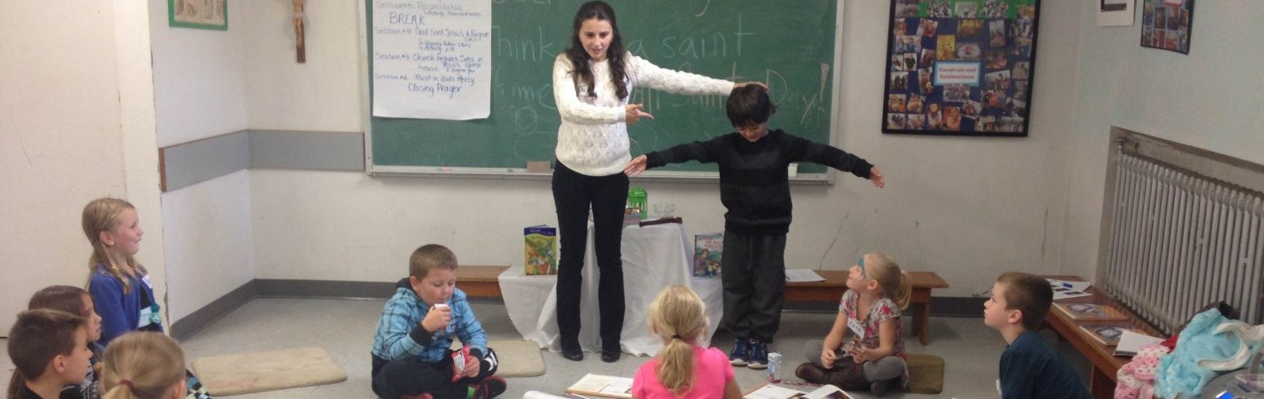 Educational - sacramental preparation session at the parish