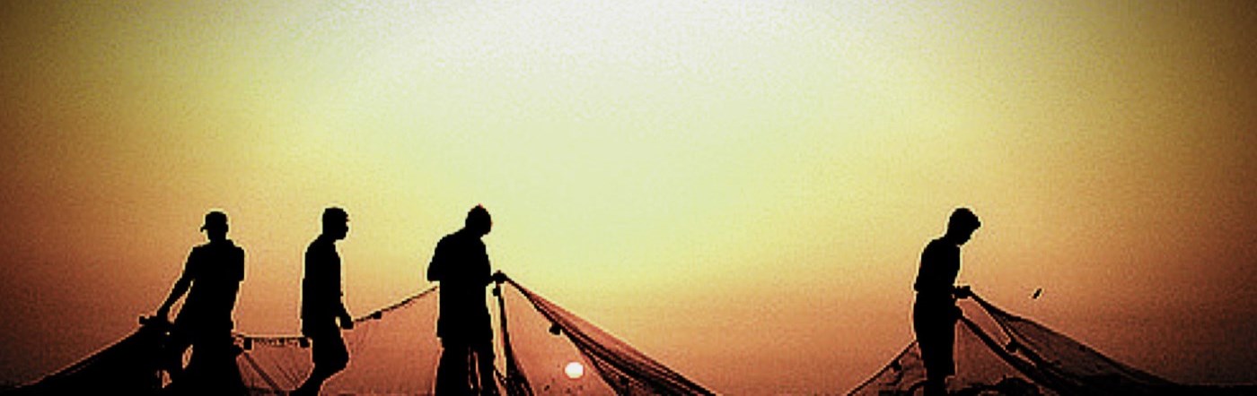 Fishermen casting their nets