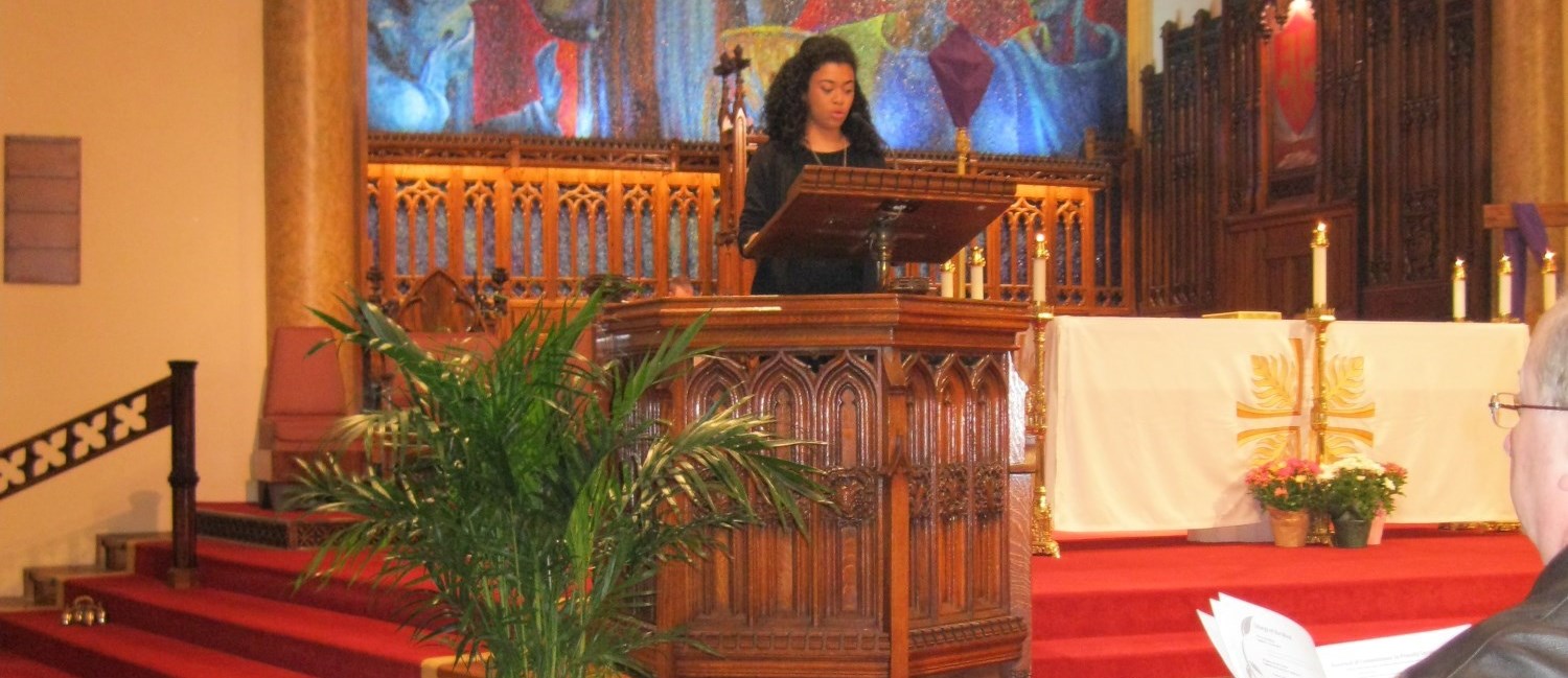 Lector at Mass in the Cathedral St. Peter-in-Chains