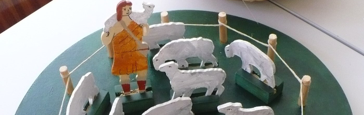 Good Shepherd with his sheep